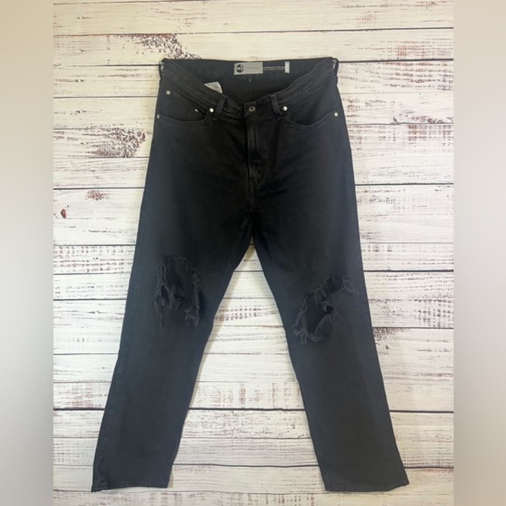 Levi's Silvertab 94 Baggy Black‎ Distressed Jeans Womens Size 31/31